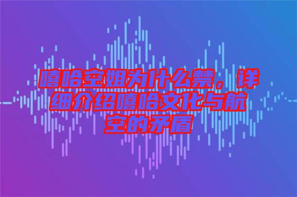 嘻哈空姐為什么禁，詳細(xì)介紹嘻哈文化與航空的矛盾