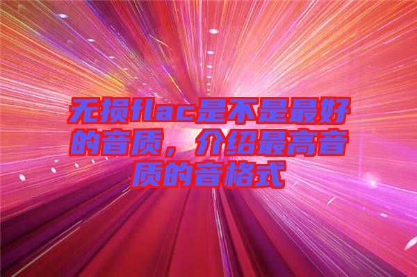 無損flac是不是最好的音質(zhì)，介紹最高音質(zhì)的音格式