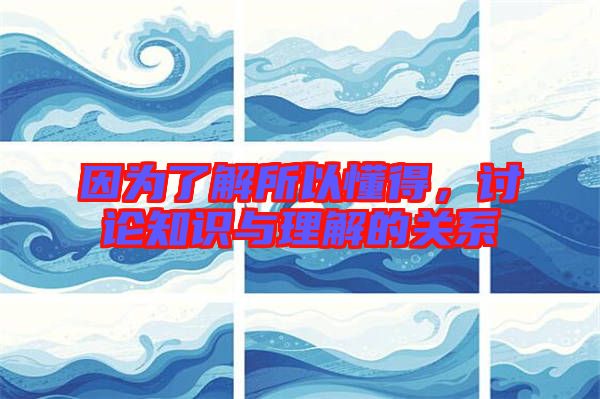 因?yàn)榱私馑远?，討論知識與理解的關(guān)系