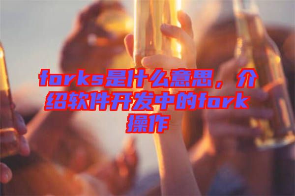 forks是什么意思，介紹軟件開發(fā)中的fork操作