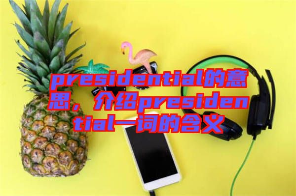 presidential的意思，介紹presidential一詞的含義