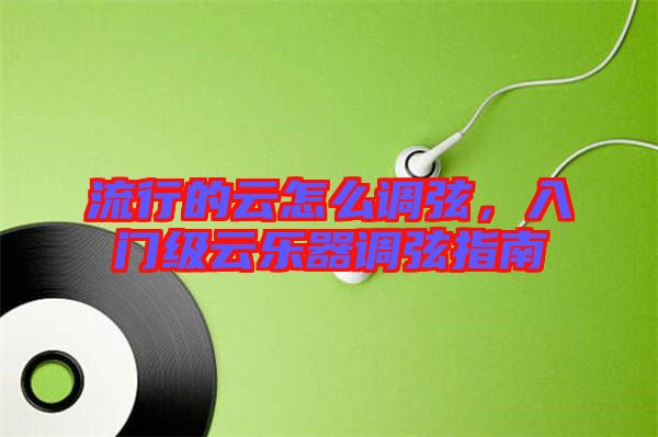 流行的云怎么調(diào)弦，入門級(jí)云樂器調(diào)弦指南