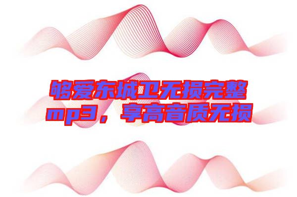 夠愛東城衛(wèi)無損完整mp3，享高音質(zhì)無損