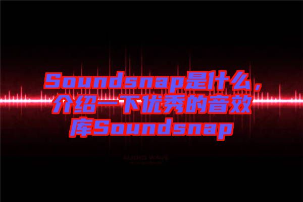 Soundsnap是什么，介紹一下優(yōu)秀的音效庫Soundsnap