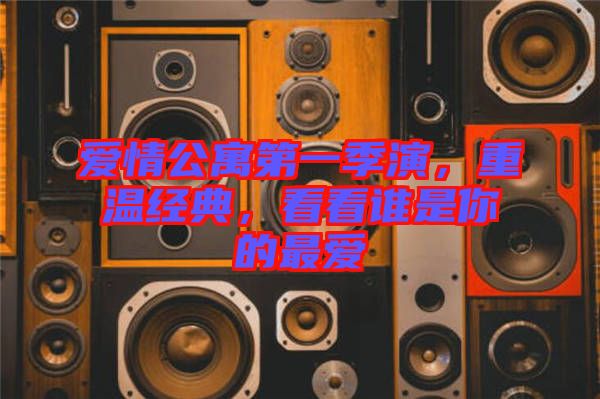 愛情公寓第一季演，重溫經(jīng)典，看看誰是你的最愛