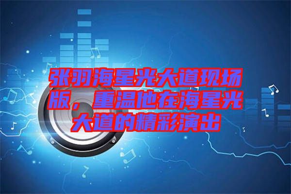張羽海星光大道現(xiàn)場版，重溫他在海星光大道的精彩演出