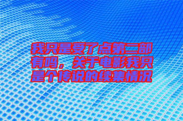 我只是受了點(diǎn)第二部有嗎，關(guān)于電影我只是個(gè)傳說(shuō)的續(xù)集情況