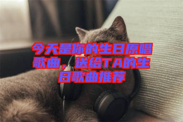 今天是你的生日原唱歌曲，送給TA的生日歌曲推薦