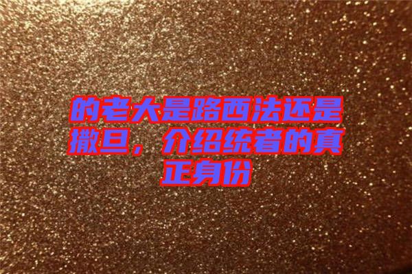 的老大是路西法還是撒旦，介紹統(tǒng)者的真正身份