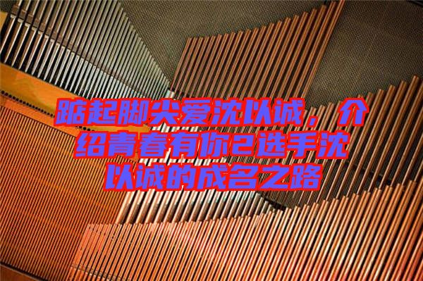 踮起腳尖愛沈以誠，介紹青春有你2選手沈以誠的成名之路