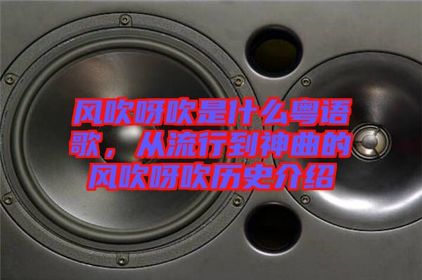 風(fēng)吹呀吹是什么粵語(yǔ)歌，從流行到神曲的風(fēng)吹呀吹歷史介紹