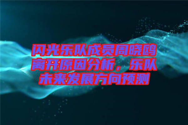 閃光樂隊(duì)成員周曉鷗離開原因分析，樂隊(duì)未來發(fā)展方向預(yù)測(cè)