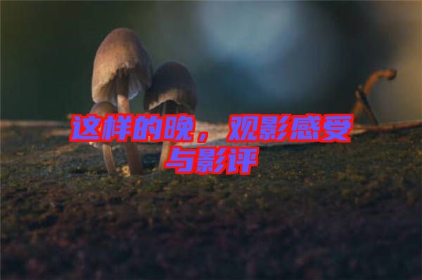 這樣的晚，觀影感受與影評(píng)