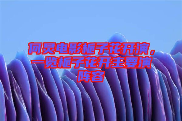 何炅電影梔子花開演，一覽梔子花開主要演陣容
