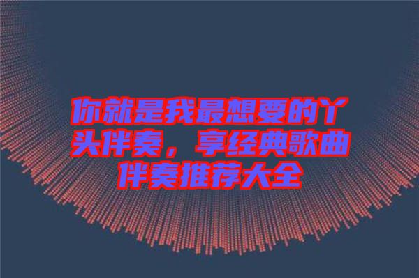 你就是我最想要的丫頭伴奏，享經(jīng)典歌曲伴奏推薦大全