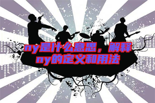 ny是什么意思，解釋ny的定義和用法