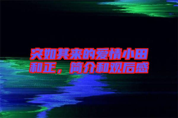 突如其來的愛情小田和正，簡介和觀后感