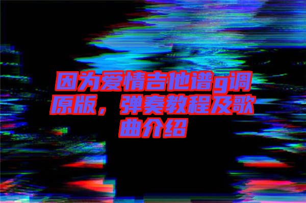因為愛情吉他譜g調(diào)原版，彈奏教程及歌曲介紹
