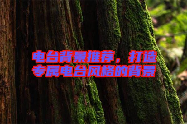 電臺背景推薦，打造專屬電臺風格的背景
