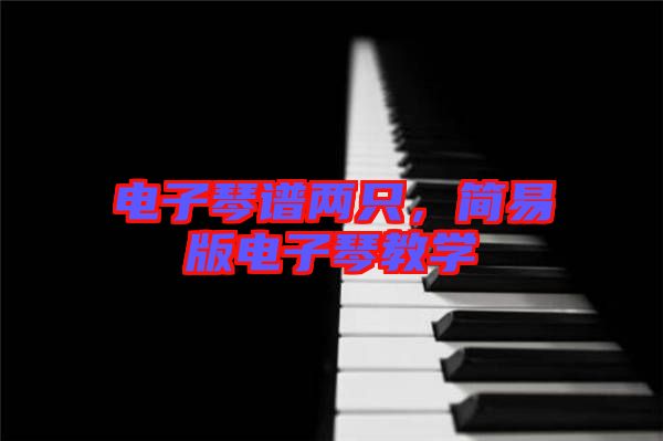 電子琴譜兩只，簡易版電子琴教學(xué)