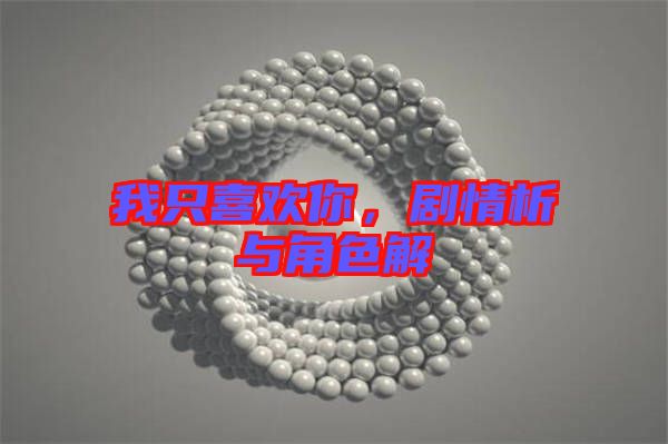 我只喜歡你，劇情析與角色解
