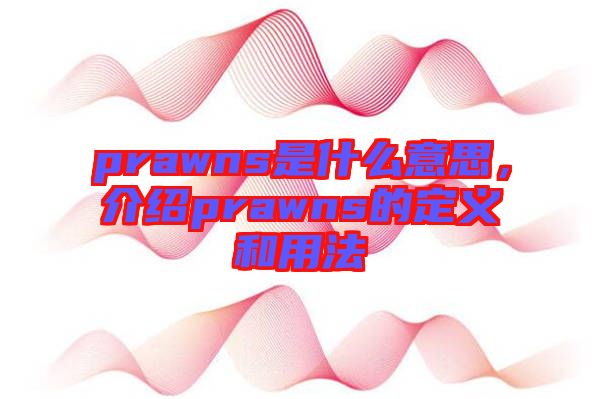 prawns是什么意思，介紹prawns的定義和用法