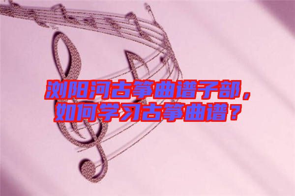 瀏陽河古箏曲譜子部，如何學(xué)習(xí)古箏曲譜？