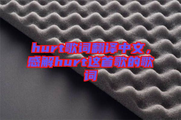 hurt歌詞翻譯中文，感解hurt這首歌的歌詞