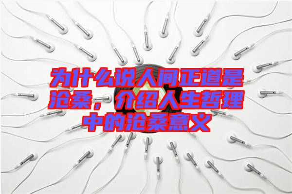 為什么說人間正道是滄桑，介紹人生哲理中的滄桑意義