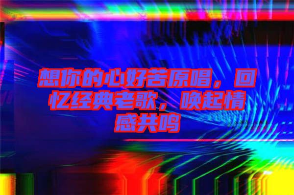 想你的心好苦原唱，回憶經(jīng)典老歌，喚起情感共鳴