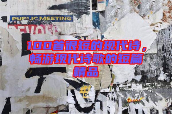 100首很短的現(xiàn)代詩(shī)，暢游現(xiàn)代詩(shī)歌的短篇精品