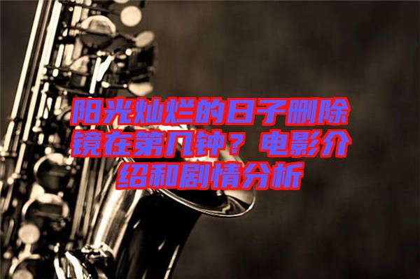 陽(yáng)光燦爛的日子刪除鏡在第幾鐘？電影介紹和劇情分析