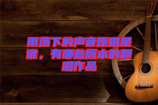 雨落下的聲音原唱是誰，有哪些版本的翻唱作品