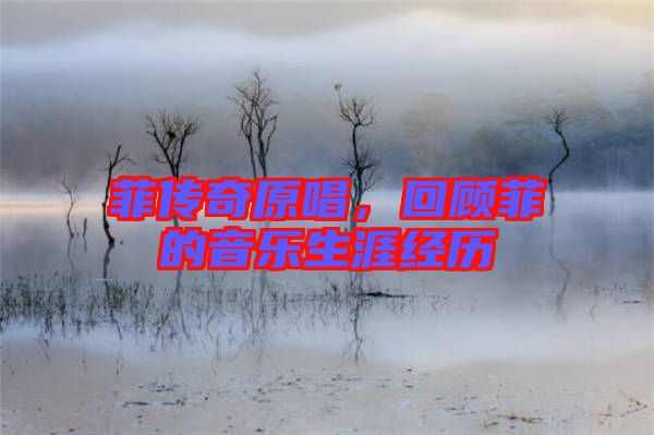 菲傳奇原唱，回顧菲的音樂生涯經(jīng)歷