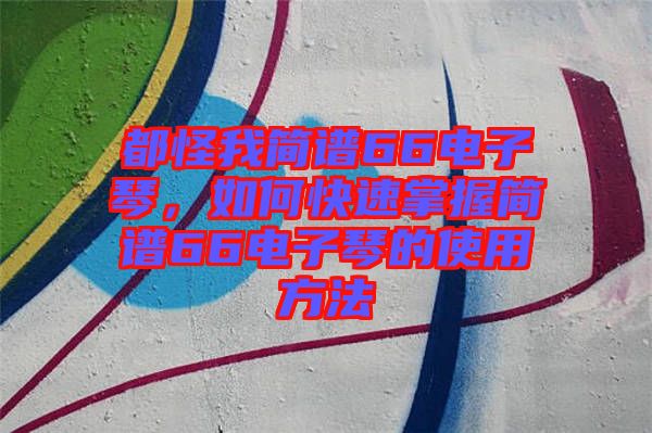 都怪我簡譜66電子琴，如何快速掌握簡譜66電子琴的使用方法