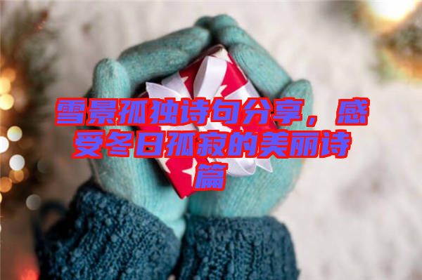 雪景孤獨詩句分享，感受冬日孤寂的美麗詩篇