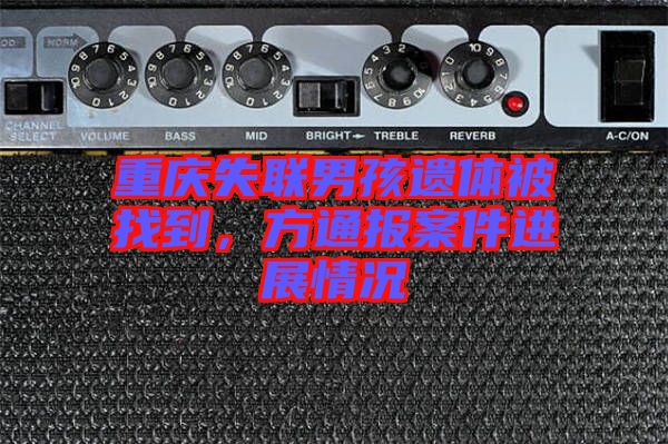 重慶失聯(lián)男孩遺體被找到，方通報(bào)案件進(jìn)展情況