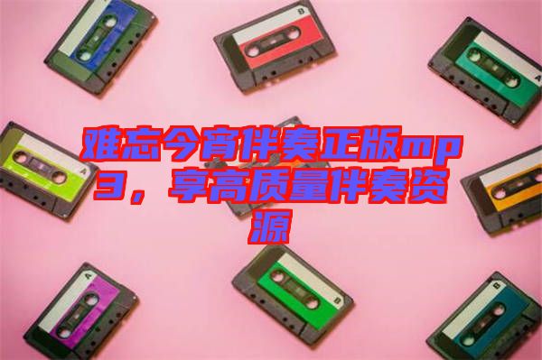 難忘今宵伴奏正版mp3，享高質量伴奏資源